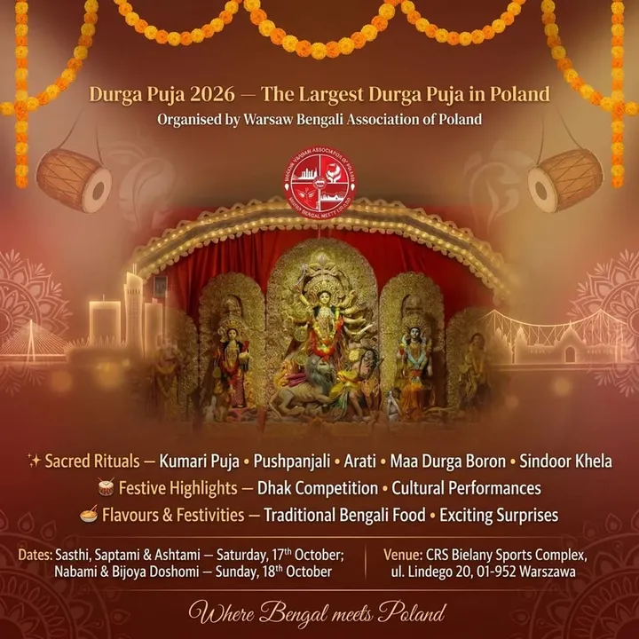 Durga Puja 2026 – Warsaw Bengali Association of Poland