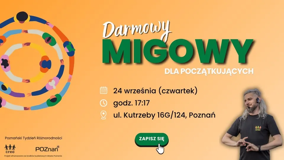 Darmowy migowy dla początkujących – warsztaty w ramach Poznańskiego Tygodnia Różnorodności