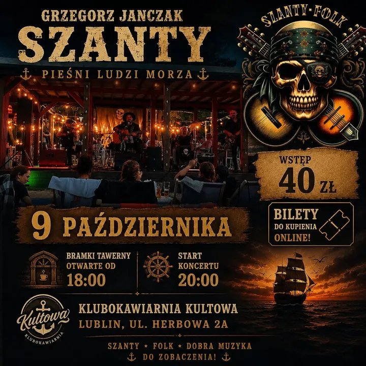 Grzegorz Janczak Szanty Pieśni Ludzi Morza – Lublin 09 X 2026