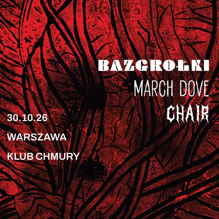 BAZGROŁKI + MARCH DOVE + CHAIR / KLUB CHMURY / 30.10.26