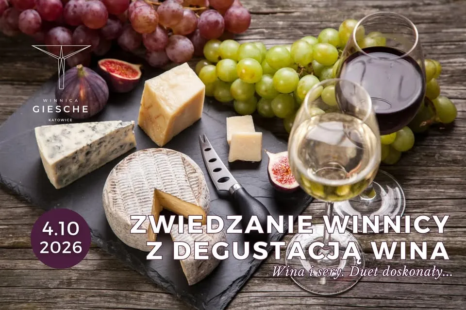ZWIEDZANIE WINNICY GIESCHE KATOWICE Z DEGUSTACJĄ WINA. OSTATNI TERMIN W TYM SEZONIE!