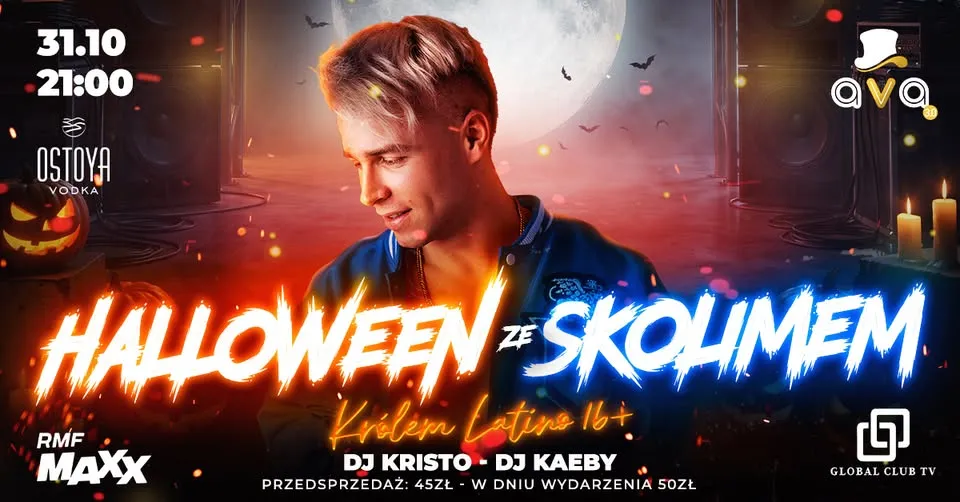 ⭐Halloween ze SKOLIMem 16+⭐Król Latino⭐AVA 3.0 – Bydgoszcz, 31.10.2026r