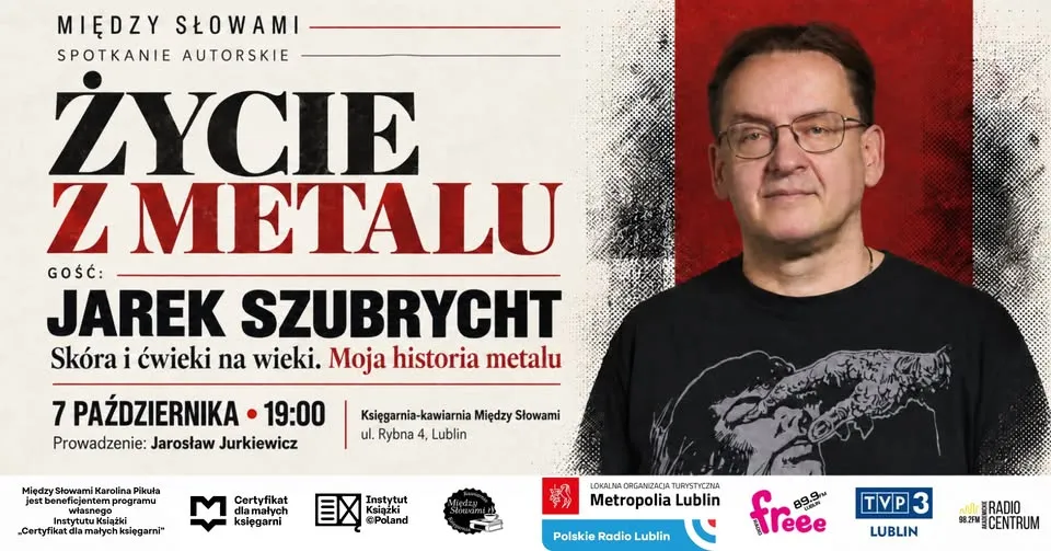 Życie z Metalu | Spotkanie autorskie z Jarkiem Szubrychtem w Między Słowami
