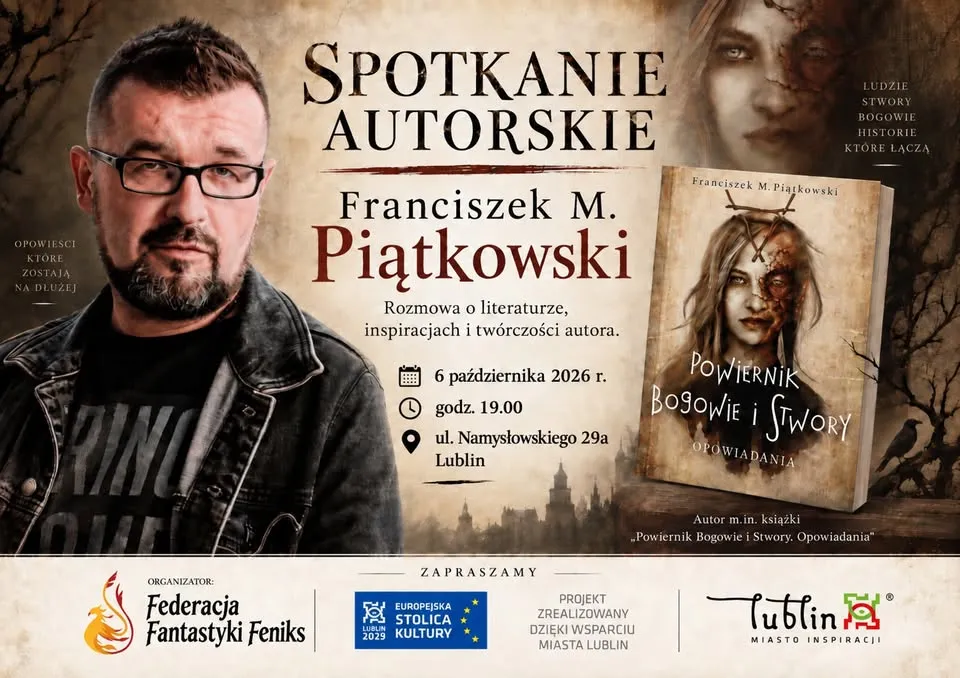 Słowiańszczyzna królową polskiej fantastyki – spotkanie autorskie z Franciszkiem Piątkowskim