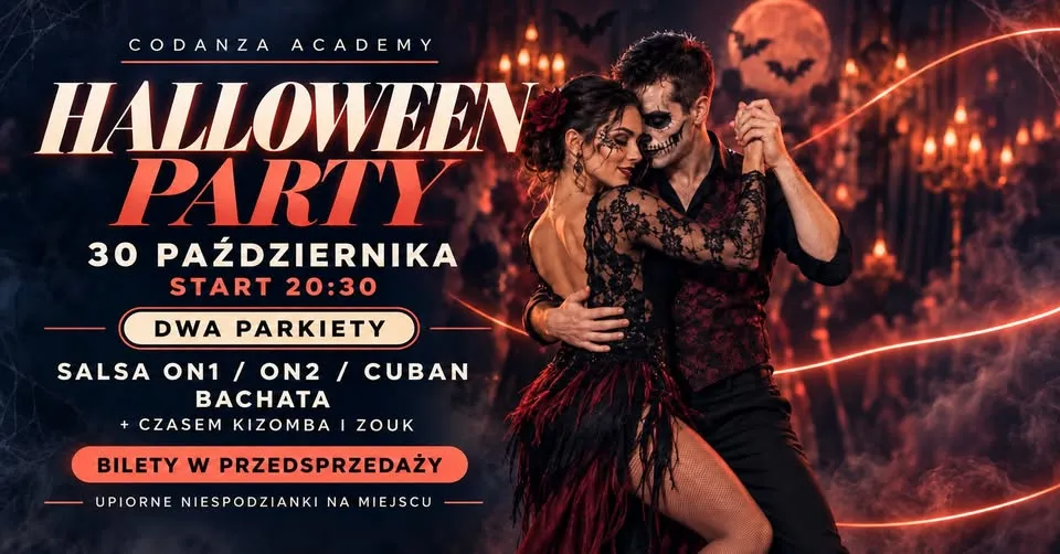 Halloween Party – Upiorna salsowo-bachatowa noc 30 października! Codanza Academy