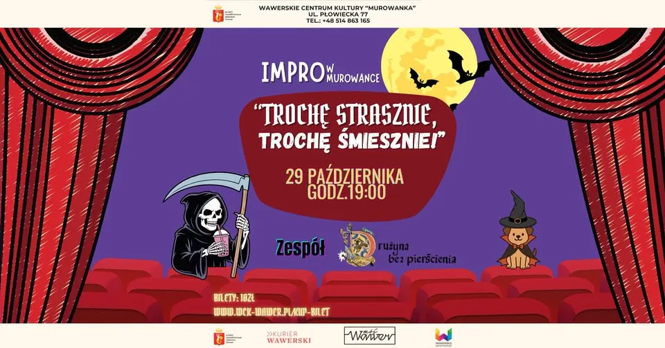 „Trochę strasznie, trochę śmiesznie” Impro w Murowance