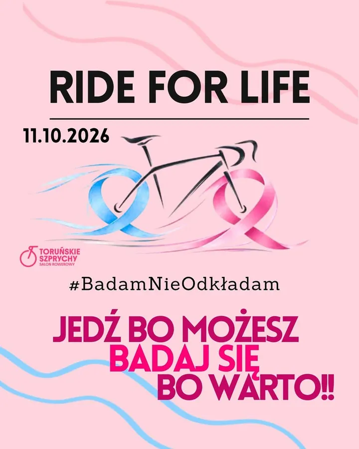 🩷💙 Kręcę, badam, nie odkładam! Rowerem dla profilaktyki 🚲