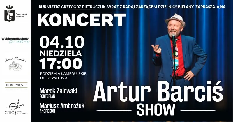 Artur Barciś SHOW w Podziemiach Kamedulskich