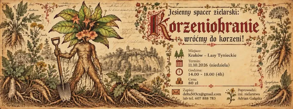 Jesienny spacer zielarski Kraków: korzeniobranie – czyli wróćmy do korzeni!