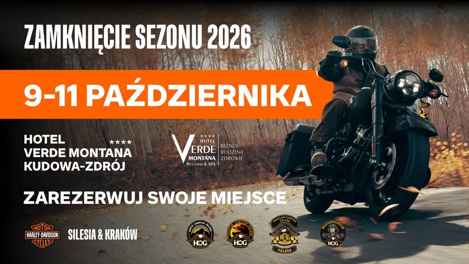Zamknięcie Sezonu 2026 | Impreza Wyjazdowa z Harley-Davidson Silesia & Kraków | Kudowa-Zdrój