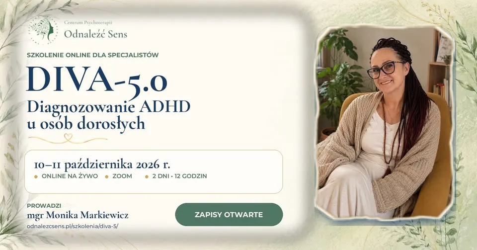 Szkolenie online DIVA-5.0 – diagnozowanie ADHD u osób dorosłych