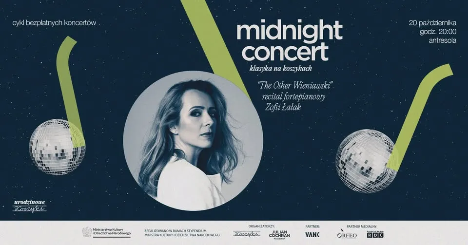 Midnight Concert | Klasyka na Koszykach | „The Other Wieniawski” recital fortepianowy Zofii Łałak