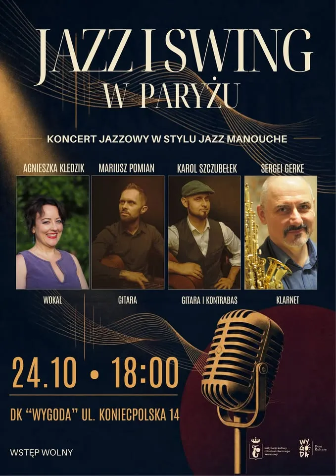„Jazz i Swing w Paryżu” -koncert jazzowy w stylu Jazz Manouche.