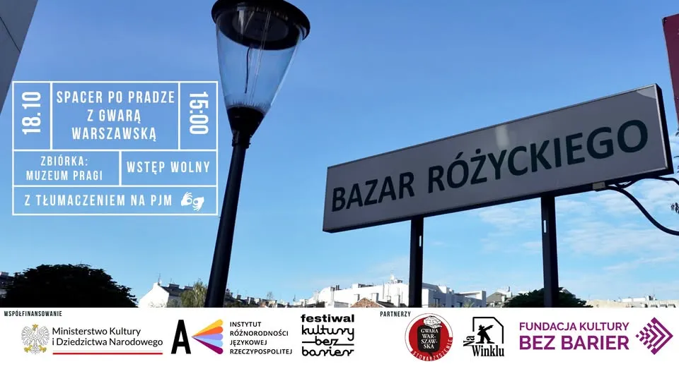 Spacer po Pradze z gwarą warszawską ◦ z tłumaczeniem na PJM ◦ 14. Festiwal Kultury bez Barier