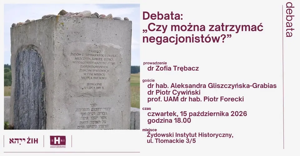 „Czy można zatrzymać negacjonistów?” | debata