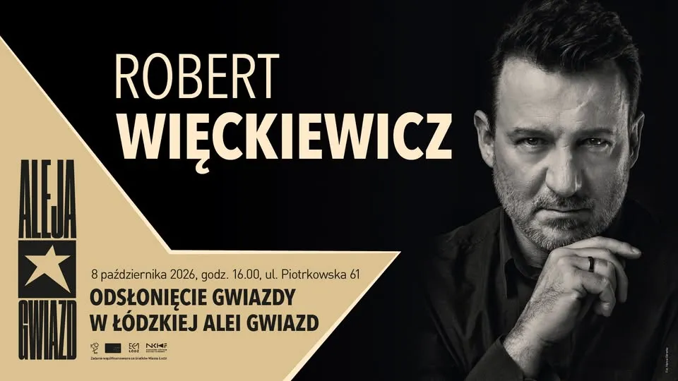 Robert Więckiewicz w Łódzkiej Alei Gwiazd