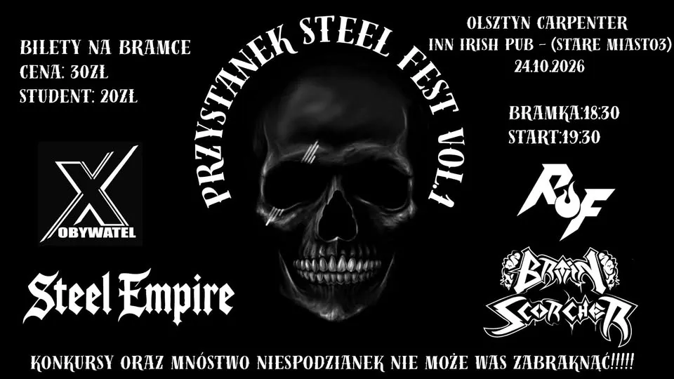 Steel Fest vol.1 24.10.2026 Olsztyn Carpenter inn