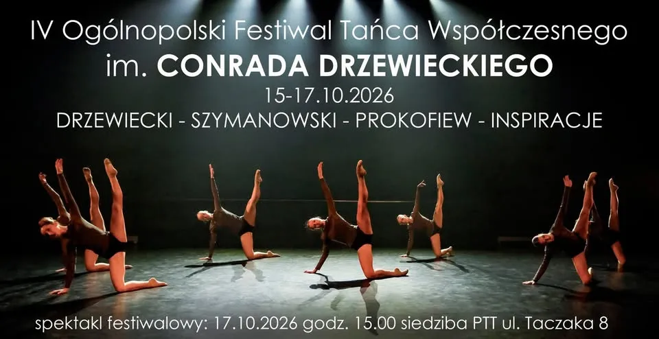 GALA FINAŁOWA – IV FESTIWAL TAŃCA WSPÓŁCZESNEGO IM. CONRADA DRZEWIECKIEGO- POLSKI TEATR TAŃCA.