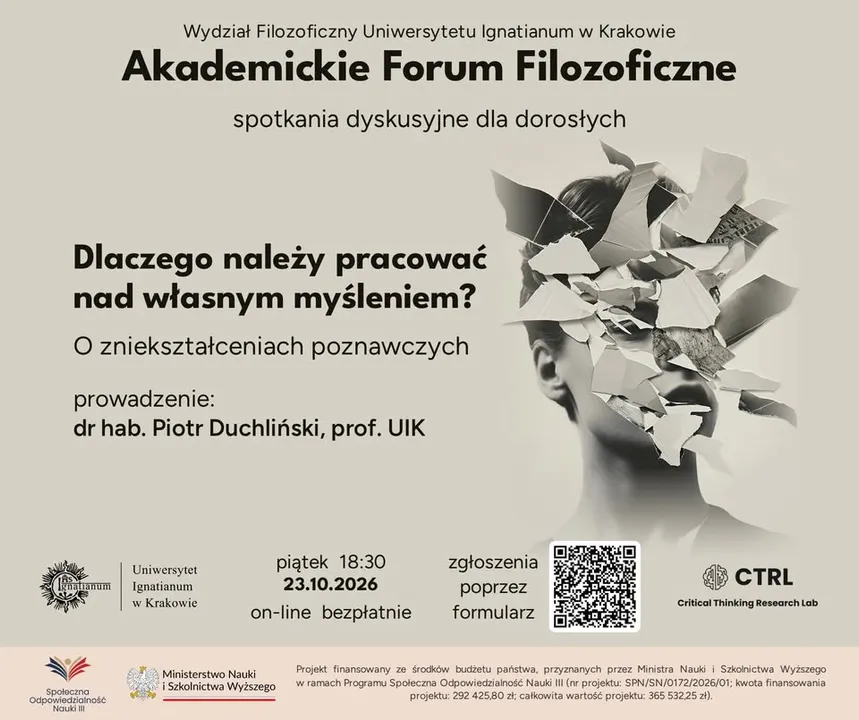 Dlaczego należy pracować nad własnym myśleniem? O zniekształceniach poznawczych