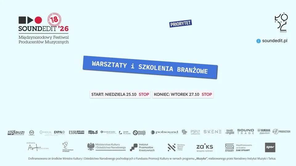 Soundedit’26 – Warsztaty i Szkolenia Branżowe