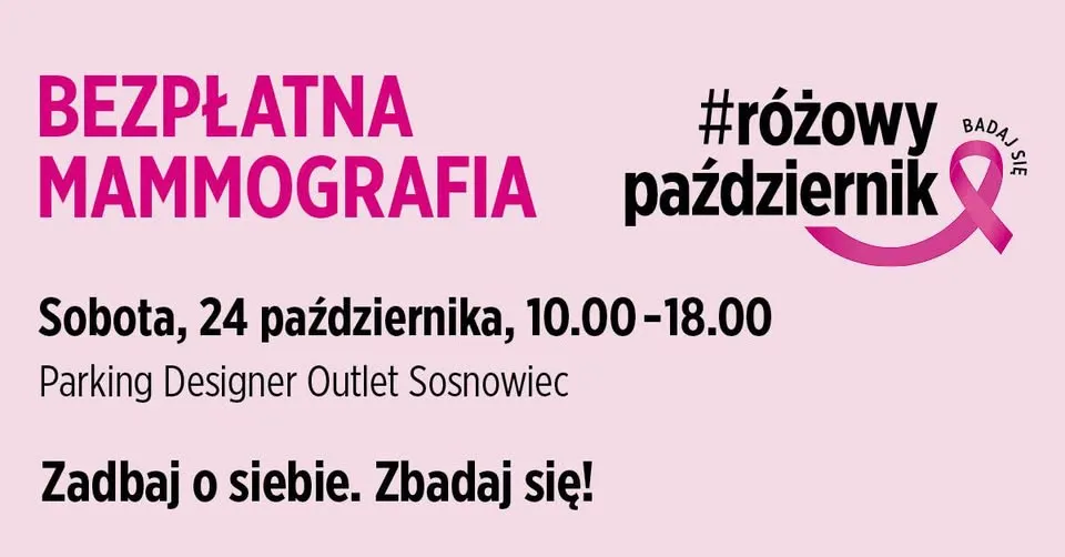 Bezpłatna mammografia w Designer Outlet Sosnowiec