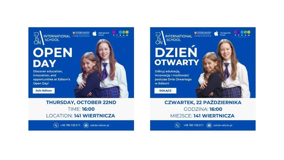 Dzień Otwarty / Open Day – OCTOBER 22ND / 22 PAŹDZIERNIKA