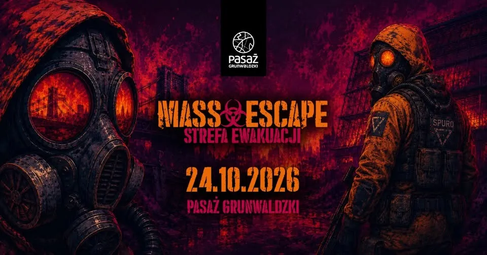 Mass Escape – Strefa Ewakuacji – nocny escape room w Pasażu Grunwaldzkim
