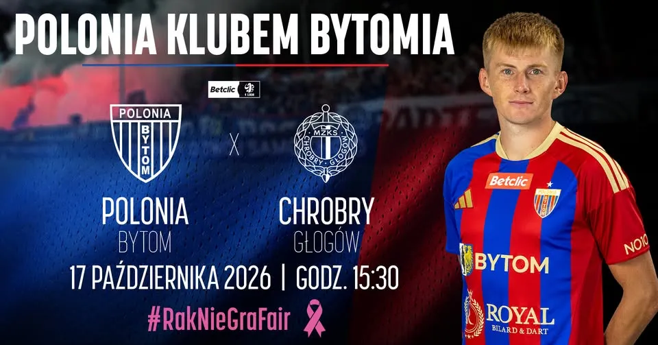 CAŁY BYTOM ZA POLONIĄ! Betclic 1. liga: Polonia Bytom – Chrobry Głogów