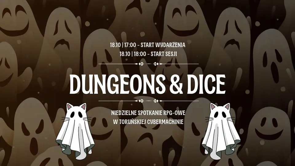 Dungeons & Dice: Halloween z duchami! | Październikowe spotkanie RPG w Toruniu