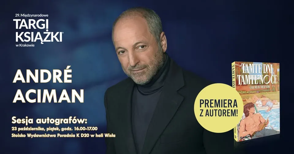 Sesja autografów z André Acimanem na MTK w Krakowie