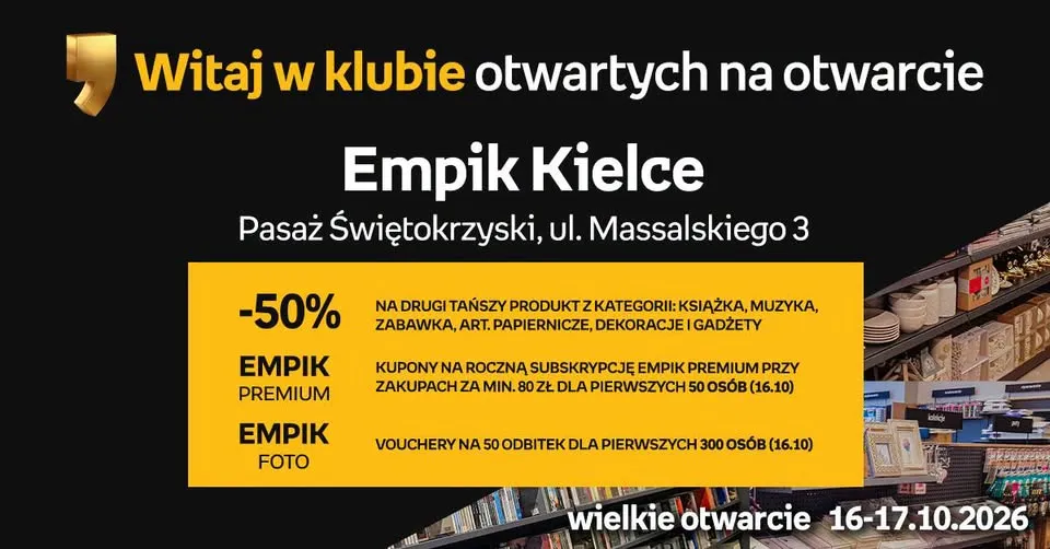 Otwarcie salonu Empik w Kielcach