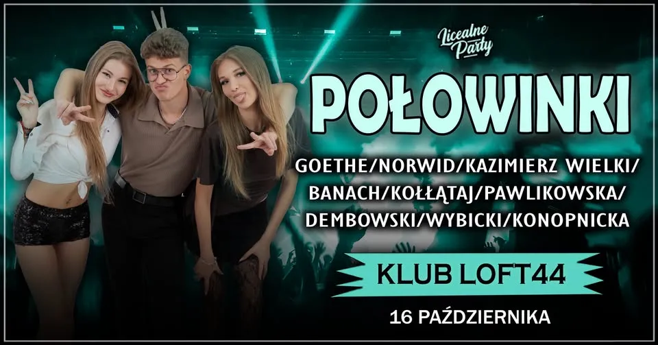 Oficjalne Połowinki 💃🏼🕺🏻 16.10 🪩 Klub LOFT44