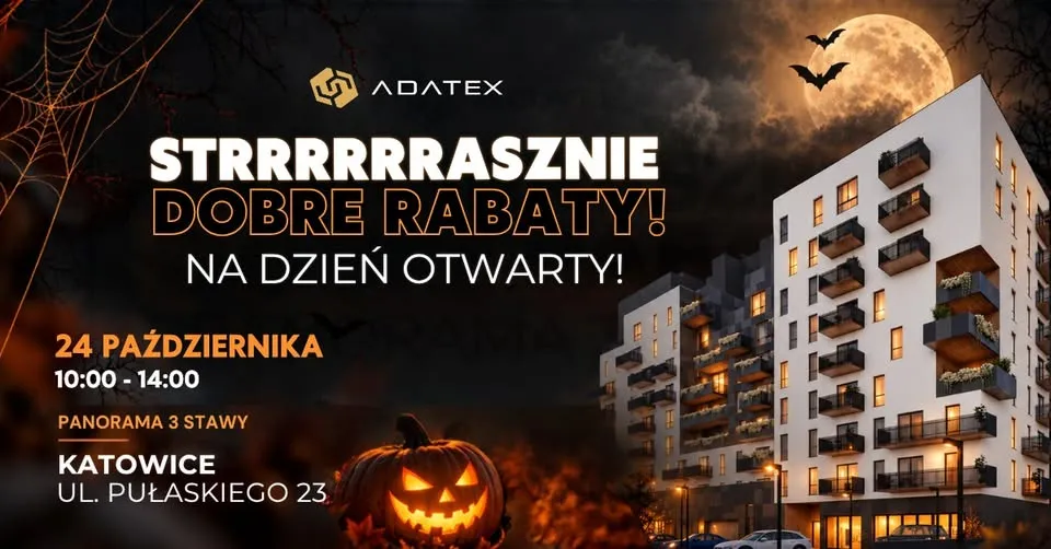 🎃 Dzień Otwarty Panorama 3 Stawy | Strrrrasznie dobre rabaty do -2000 zł/m² 👻