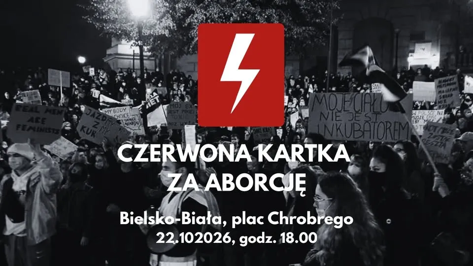 CZERWONA KARTKA ZA ABORCJĘ!