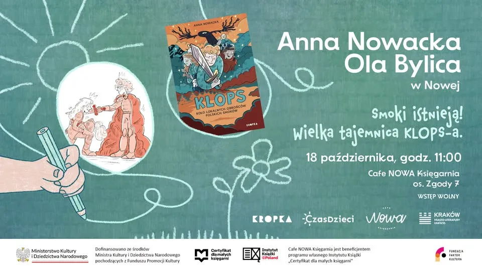 Smoki istnieją! Wielka Tajemnica KLOPS-A! Spotkanie z Anną Nowacką i Olą Bylicą.