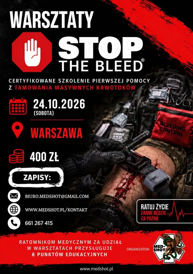 Szkolenie STOP THE BLEED | Pierwsza Pomoc