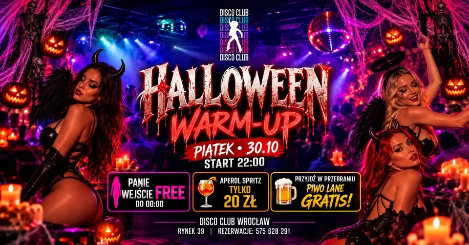 🎃🕸️ HALLOWEEN WARM-UP | PIĄTEK 30.10 🕸️🎃