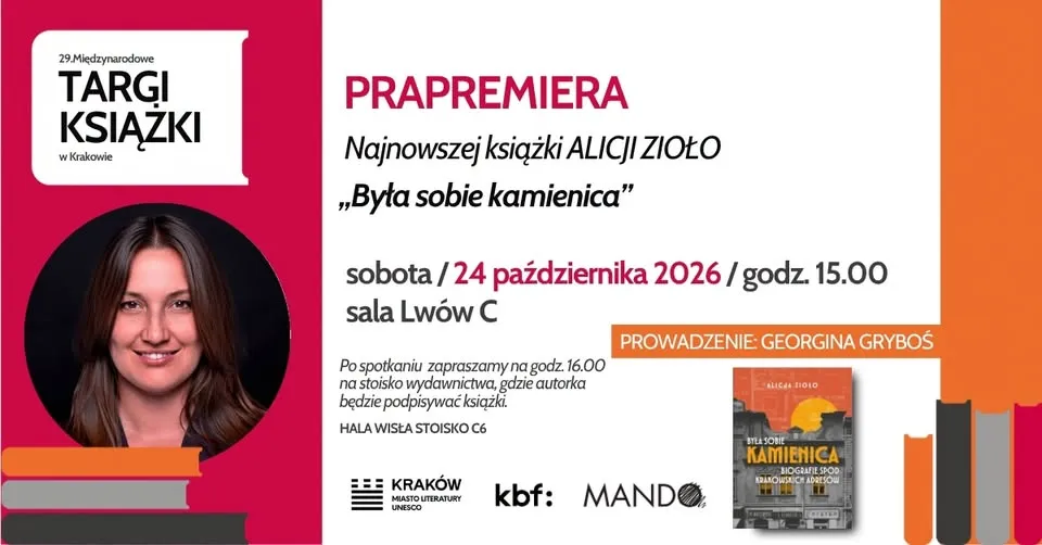 Prapremiera książki Alicji Zioło „Była sobie kamienica”