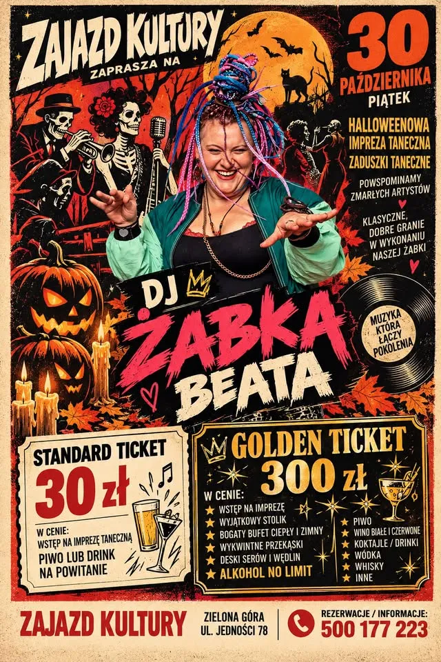 🎃 HALLOWEENOWE ZADUSZKI TANECZNE W Zajeździe Kultury! 💀💃