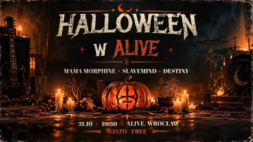 HALLOWEEN W ALIVE: Mama Morphine // Slavemind // Destiny