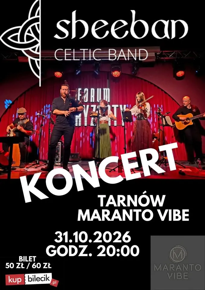 Koncert Sheeban Celtic Band w Maranto Vibe