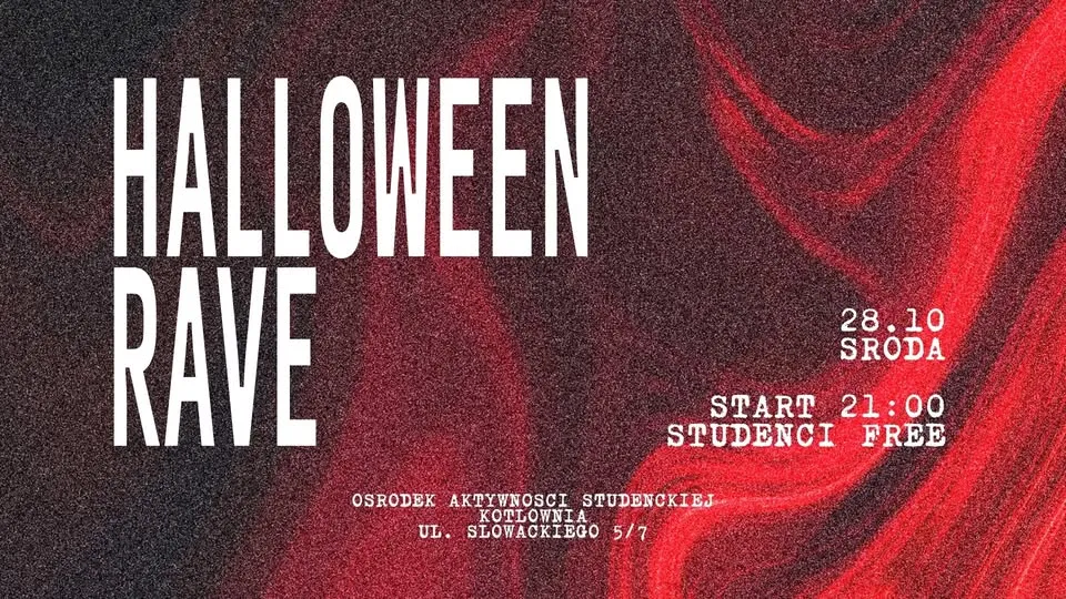 Halloween Rave + konkurs || ME-ERROR + MGSK + unTony