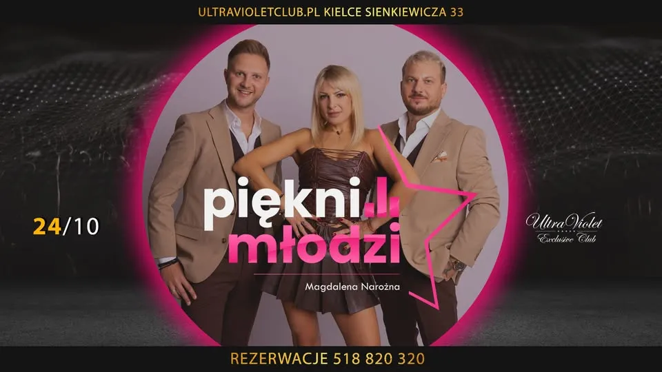 Koncert Piękni i Młodzi + After Party – Sobota 24 Października