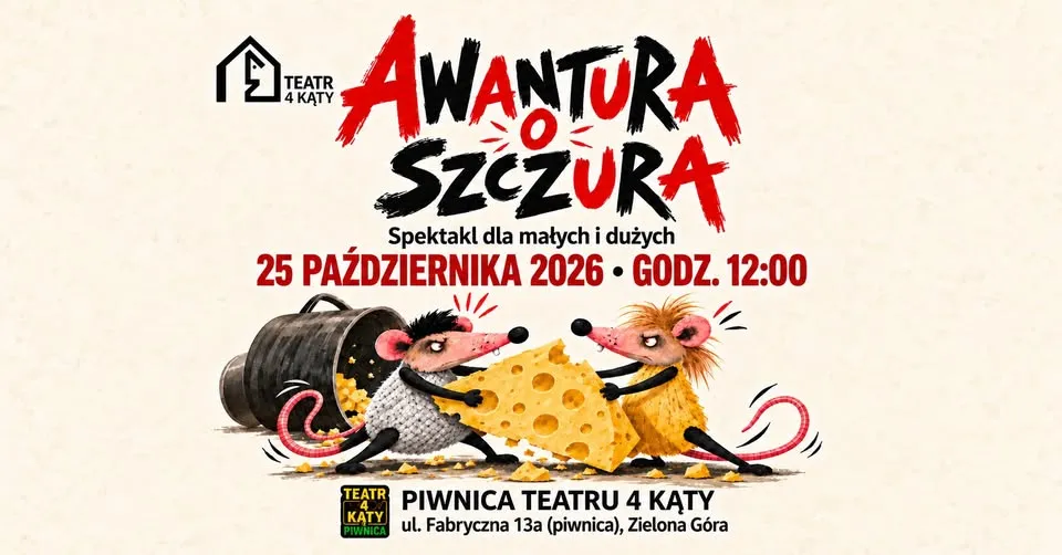 AWANTURA O SZCZURA | SPEKTAKL FAMILIJNY