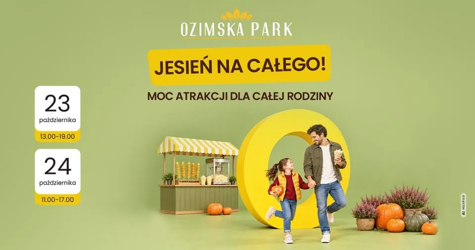 🎃 Jesienna strefa foto, bezpłatny poczęstunek, warsztaty, gry i zabawy | Ozimska Park Opole