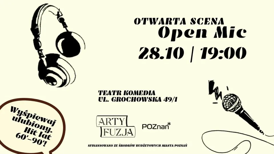 Otwarta Scena – OpenMic w Teatrze Komedia